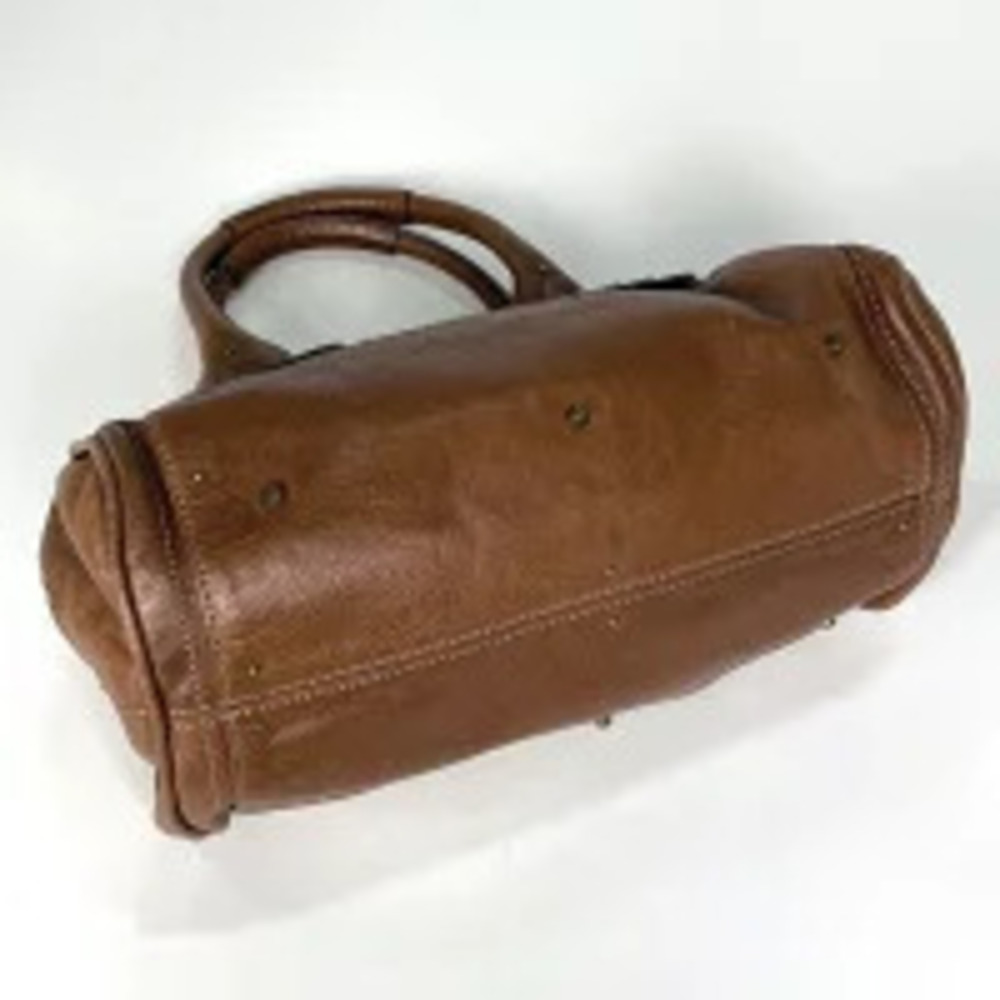 Chloe Handbag Leather Brown Paddington